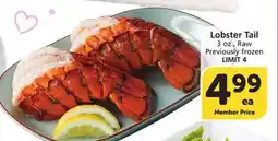 Albertsons Lobster Tail offer