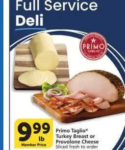 Albertsons Primo Taglio Turkey Breast or Provolone Cheese offer