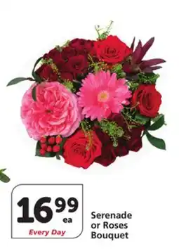 Albertsons Serenade or Roses Bouquet offer