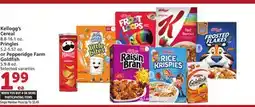 Albertsons Kellogg's Cereal 8.8-16.1 oz. Pringles 5.2-5.57 oz. or Pepperidge Farm Goldfish 5.9-8 oz offer