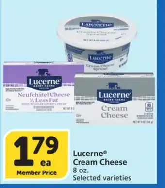 Albertsons Lucerne Cream Cheese offer