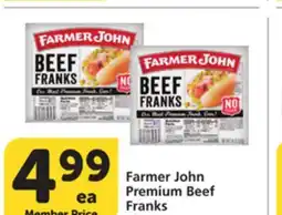 Albertsons Farmer John Premium Beef Franks offer
