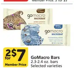Albertsons GoMacro Bars offer
