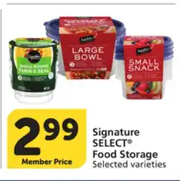 Albertsons Signature SELECT Food Storage offer