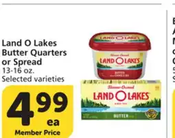 Albertsons Land O Lakes Butter Quarters or Spread offer