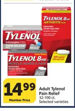 Albertsons Adult Tylenol Pain Relief offer
