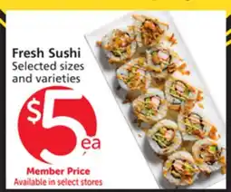 Albertsons Fresh Sushi offer