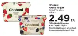 Food 4 Less Chobani Greek Yogurt offer