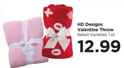 Food 4 Less HD Designs Valentine Throw offer