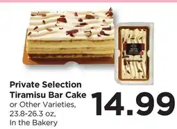 Food 4 Less Private Selection Tiramisu Bar Cake offer