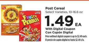 Food 4 Less Post Cereal offer