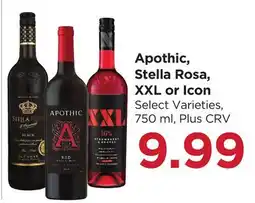 Food 4 Less Apothic, Stella Rosa, XXL or Icon offer