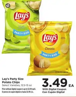 Food 4 Less Lay's Party Size Potato Chips offer