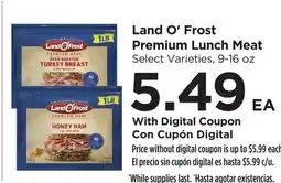 Food 4 Less Land O' Frost Premium Lunch Meat offer