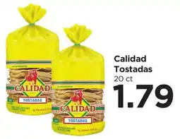 Food 4 Less Calidad Tostadas offer