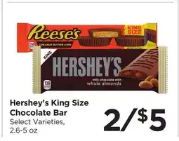Food 4 Less Hershey's King Size Chocolate Bar offer