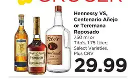 Food 4 Less Hennessy VS, Centenario Añejo or Teremana Reposado offer