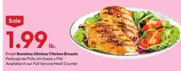 Stater Bros Fresh Boneless Skinless Chicken Breasts offer