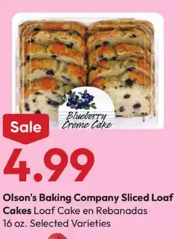 Stater Bros Olson's Baking Company Sliced Loaf Cakes offer