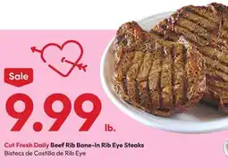 Stater Bros Beef Rib Bone-In Rib Eye Steaks offer