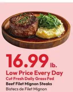 Stater Bros Beef Filet Mignon Steaks offer