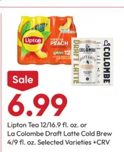Stater Bros Lipton Tea 12/16.9 fl. oz. or La Colombe Draft Latte Cold Brew 4/9 fl. oz offer