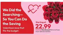 Stater Bros Rose Bouquet offer
