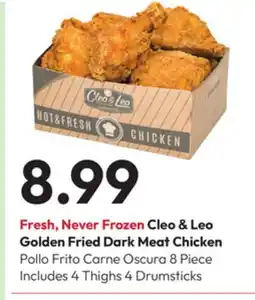 Stater Bros Cleo & Leo Golden Fried Dark Meat Chicken offer