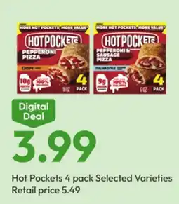 Stater Bros Hot Pockets offer