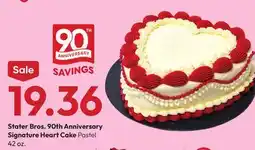 Stater Bros Stater Bros. 90th Anniversary Signature Heart Cake Pastel offer