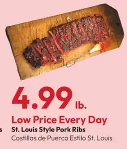 Stater Bros St. Louis Style Pork Ribs offer