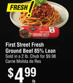 Smart & Final First Street Fresh Ground Beef 85% Lean offer