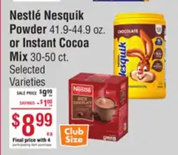 Smart & Final Nestlé Nesquik Powder or Instant Cocoa Mix offer