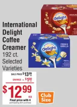 Smart & Final International Delight Coffee Creamer offer