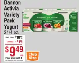 Smart & Final Dannon Activia Variety Pack Yogurt offer
