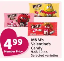 Vons M & M' s Valentine's Candy offer
