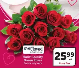 Vons Overjoyed Florist Quality Dozen Roses offer