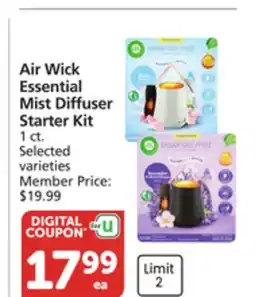 Vons Air Wick Essential Mist Diffuser Starter Kit offer