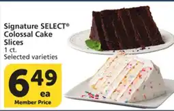 Vons Signature SELECT Colossal Cake Slices offer