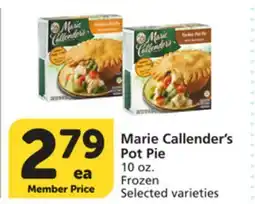 Vons Marie Callender's Pot Pie offer