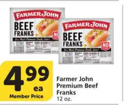 Vons Farmer John Premium Beef Franks offer