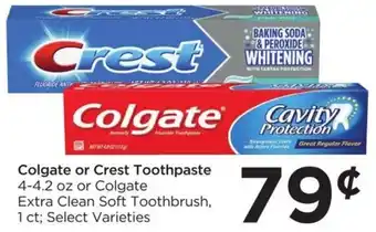 Buy 4 Less Colgate Or Crest Toothpaste offer