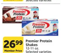 Vons Premier Protein Shakes offer