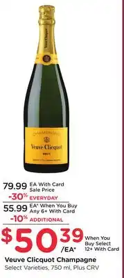 Ralphs Veuve Clicquot Champagne offer
