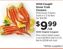 Ralphs Wild-Caught Snow Crab Clusters offer