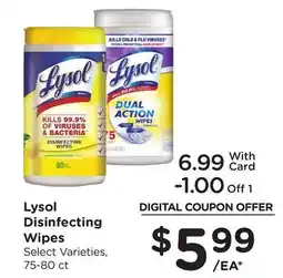Ralphs Lysol Disinfecting Wipes offer