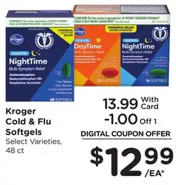 Ralphs Kroger Cold & Flu Softgels offer