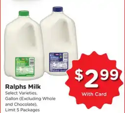 Ralphs Ralphs Milk offer