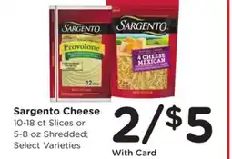 Ralphs Sargento Cheese offer