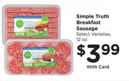 Ralphs Simple Truth Breakfast Sausage offer